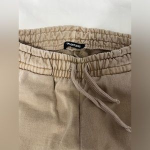 TALENTLESS heavyweight sweat pants stone beige